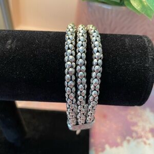 Elegant  Silpada Silver Beaded Bracelet